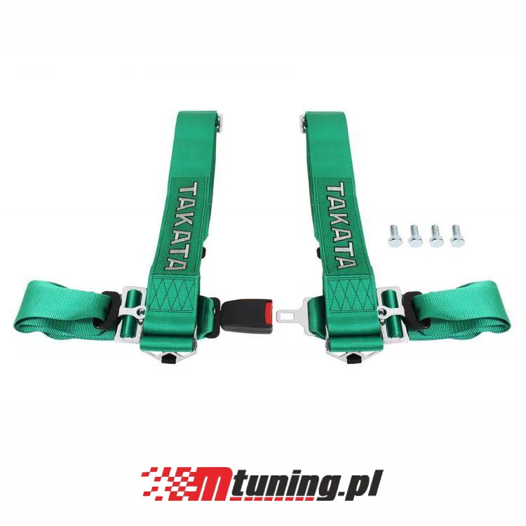 Centură Sport 4Puncte TAKATA (Verde) - 76mm